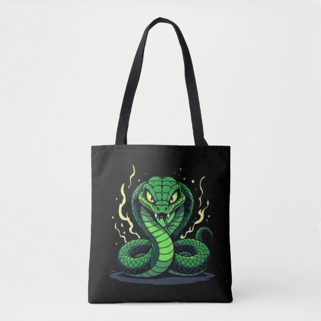 Tote Bag Venomous Snake – Danger and Precision (Devant)