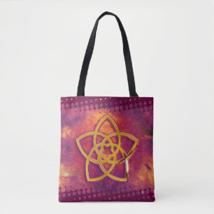 Tote Bag Vénus Flower of Love - or - points + votre backgr.