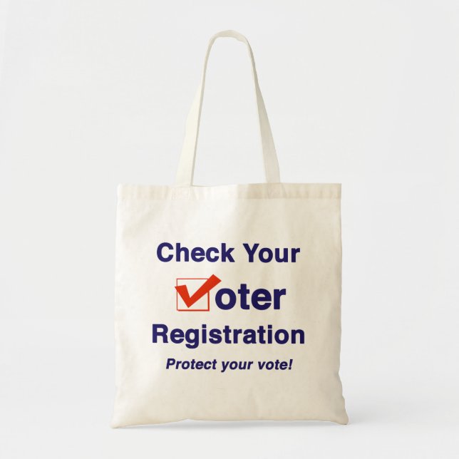 Tote Bag Vérifier votre inscription électorale 2026 (Devant)