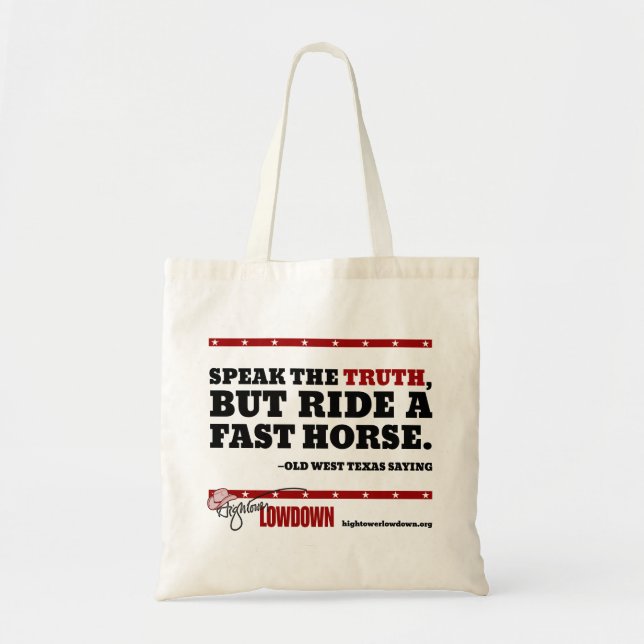 Tote Bag Vérité de Hightower : Parlez la vérité (Tote) (Devant)