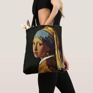 Tote Bag Vermeer - La fille avec une oreille perle