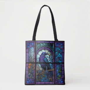 Tote Bag Verre Éffrayant Raven