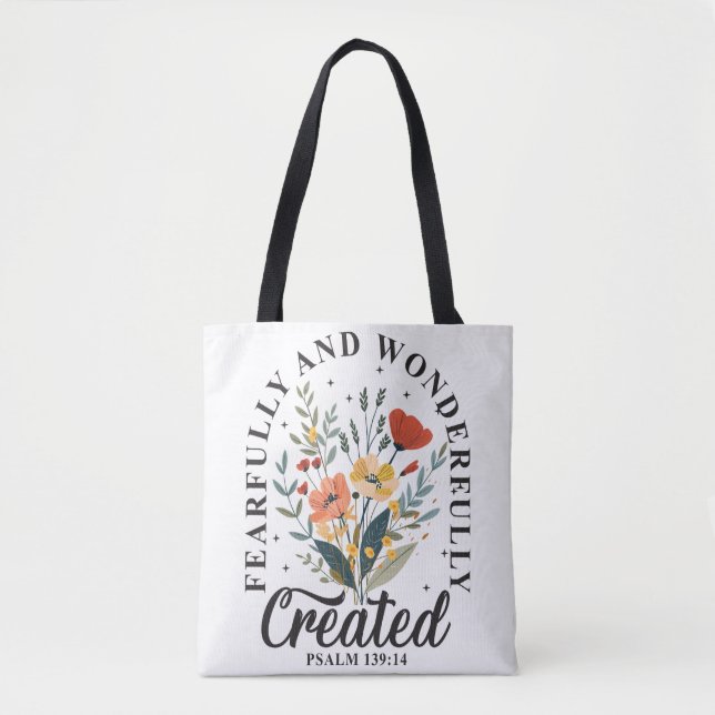 Tote Bag Verset biblique chrétienne inspirant (Devant)