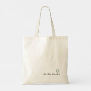 Tote Bag verset biblique personnalisé Matthieu 11:28 Vert