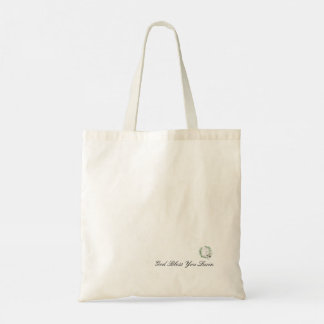 Tote Bag verset biblique personnalisé Matthieu 11:28 Vert
