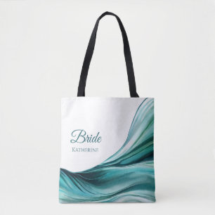 Tote Bag Vert-émeraude Abstrait moderne-