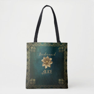 Tote Bag Vert foncé vintage