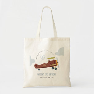 Tote Bag Vert rouille Bleu Bleu Bleu Nuage Coeur Anniversai