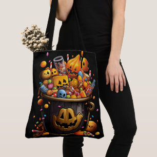 Tote Bag Verzauberte Halloween-Süßigkeiten Tasche