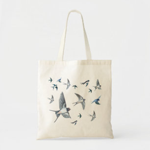 Tote Bag Vestige d'oiseaux avageurs volants