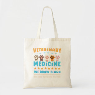 Tote Bag Vet Tech Vétérinaire Fundy Draw Sang