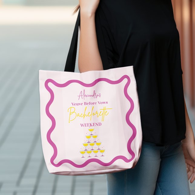 Tote Bag Veuve avant les Voeux Weekend Bachelorette (Créateur téléchargé)