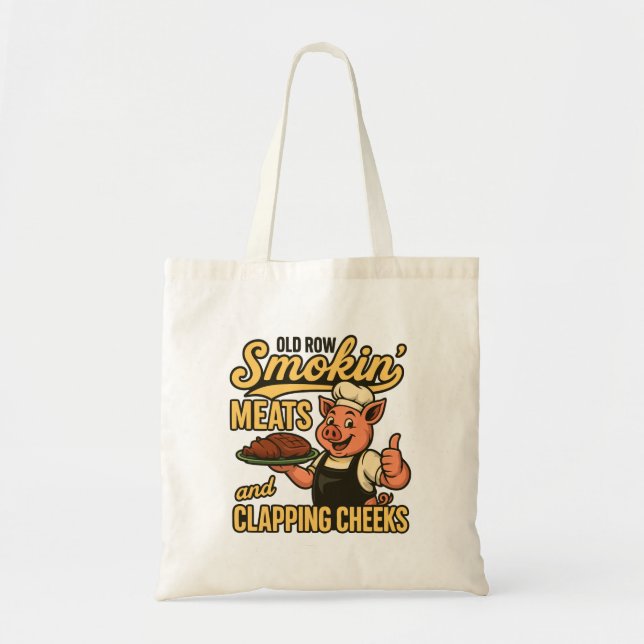 Tote Bag Viandes fumées de vieilles rangées et joues (Devant)
