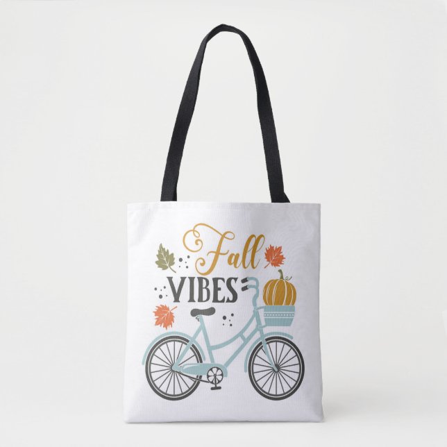 Tote Bag Vibes Automatiques À Vélo (Devant)