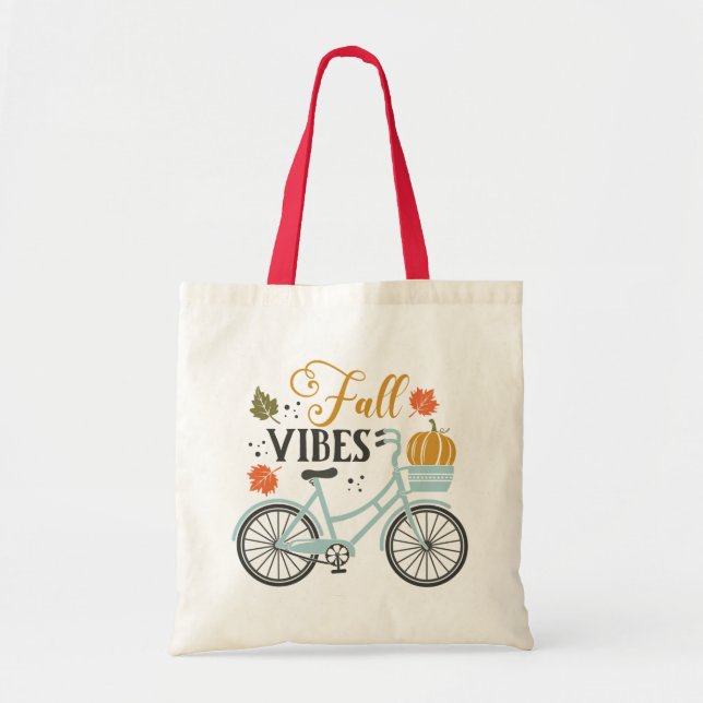 Tote Bag Vibes Automatiques À Vélo (Devant)