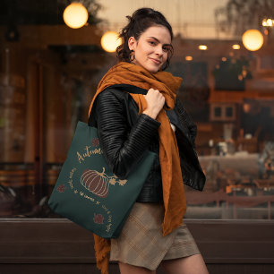 Tote Bag Vibes automne personnalisées