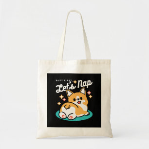 Tote Bag Vibes Corgi Butt et Nap - Joli chien couché