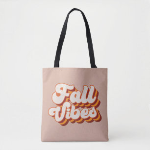 Tote Bag Vibes d'automne rétro
