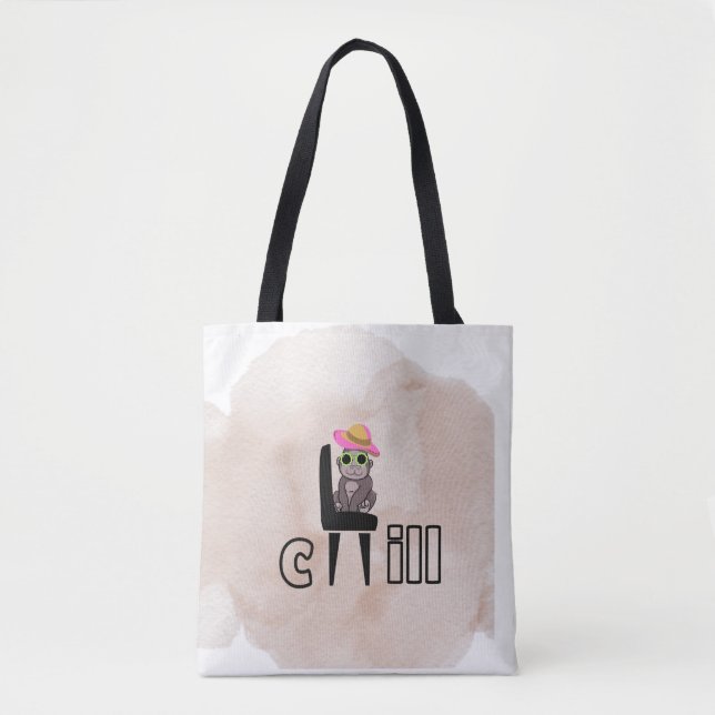 Tote Bag Vibes de frisson | Drôle Conception de dessin anim (Devant)