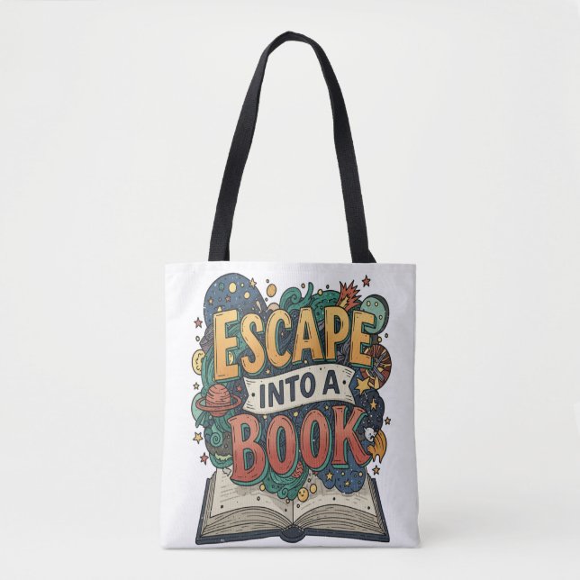 Tote Bag Vibes de livres, style quotidien (Devant)
