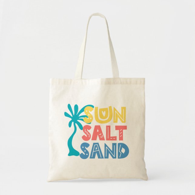 Tote Bag Vibes d'été de sable fin (Devant)