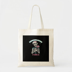 Tote Bag Vibes d'été Éffrayant Citrouille d'été classique