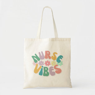 Tote Bag Vibes d'infirmières rétro tendance