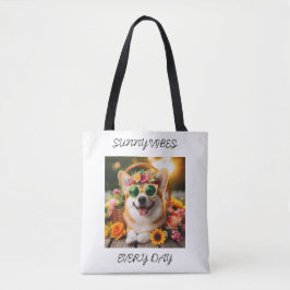 Tote Bag Vibes ensoleillées personnalisables chaque jour Co