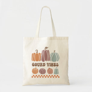 Tote Bag Vibes Gourdes Funny Citrouilles et gourmandes d'au