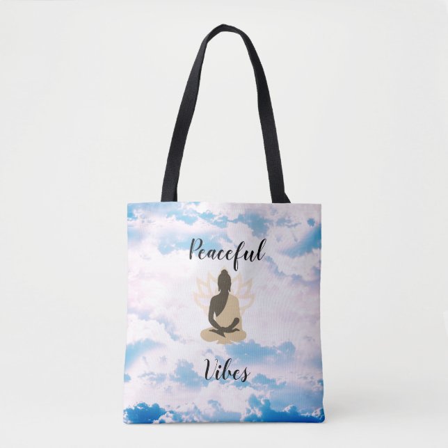 Tote Bag Vibes paisibles du Bouddha méditatif (Devant)