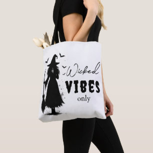 Tote Bag "Vibes perdues seulement" - Sorcière noire Hallowe