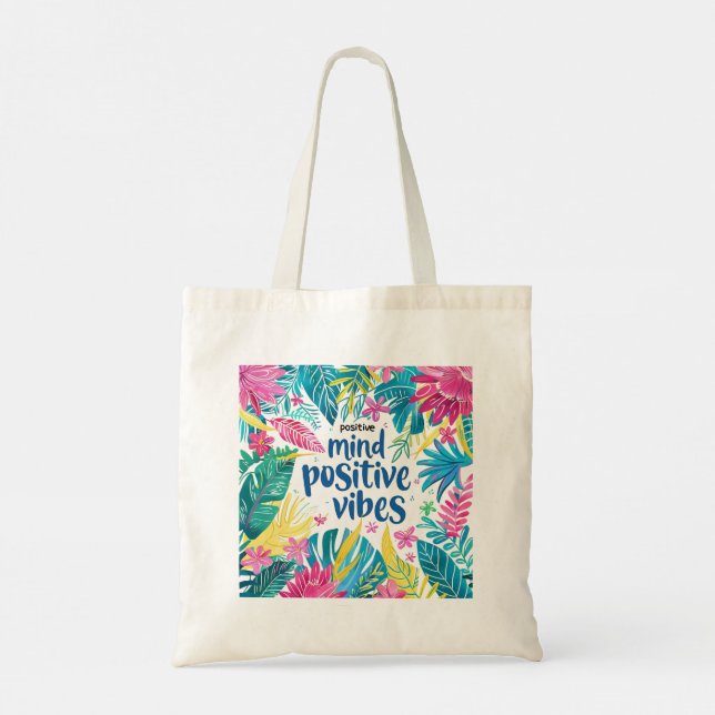 Tote Bag "Vibes Positives D'Esprit" "Les Bonnes Choses Arri (Dos)