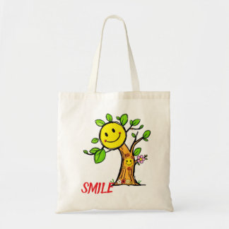 Tote Bag Vibes positives "Smile Tree"