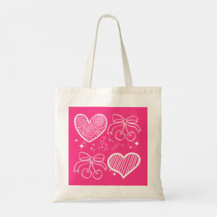 Tote Bag Vibes rose mignonnes
