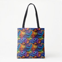 Vibrant Swirl Pattern Fleece Blanket