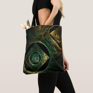 Tote Bag Vibrations magiques Art Abstrait