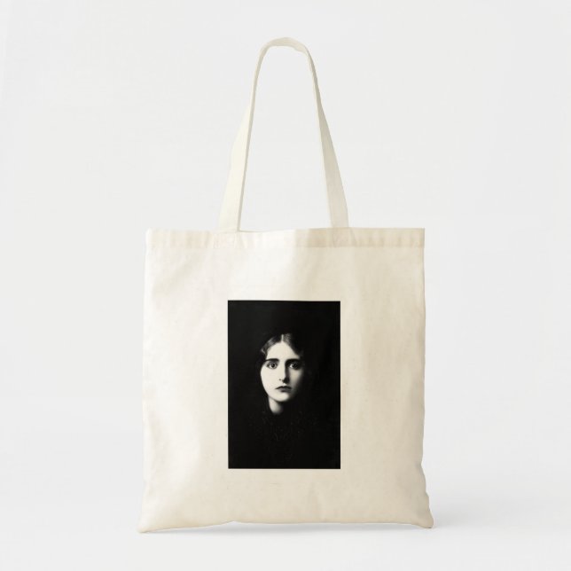Tote Bag Victorian woman with haunting expression (Devant)