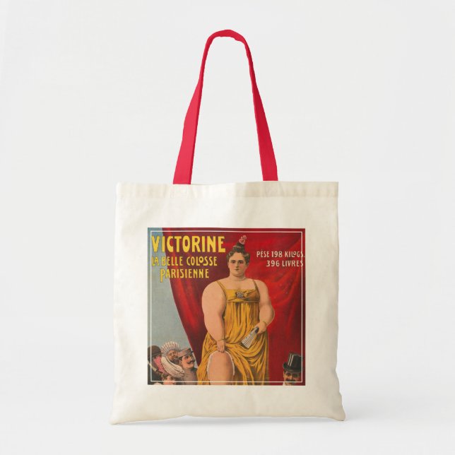 Tote Bag Victorine, La Belle Grande Femme Parisienne (Devant)