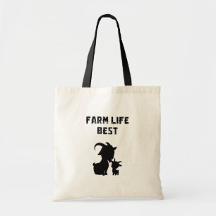 Tote Bag Vie à la ferme Meilleure vie à la campagne Amateur