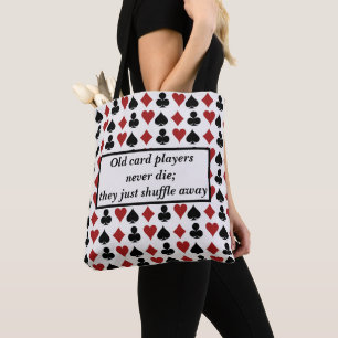 Tote Bag Vieille citation de joueurs de carte
