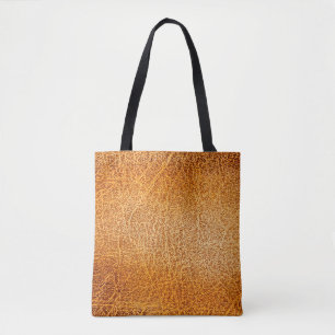 Tote Bag Vieille texture de cuir marron grunge