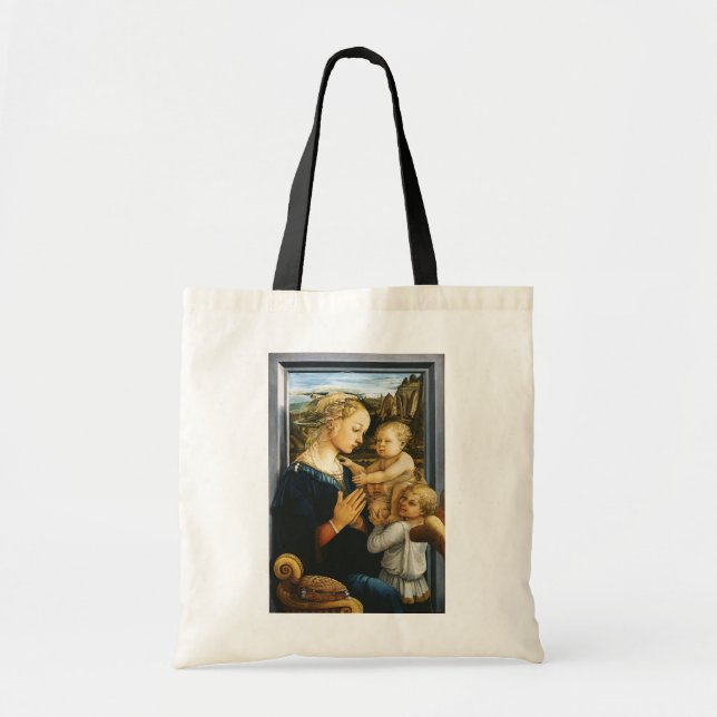 Tote Bag Vierge avec enfant et deux anges, Filippo Lippi (Devant)