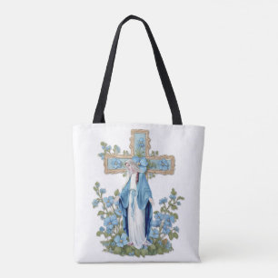 Tote Bag Vierge catholique Marie Ave Maria en latin