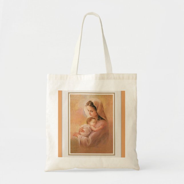 Tote Bag Vierge Madonna Mary avec l'enfant Jésus du Christ (Devant)