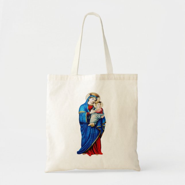 Tote Bag Vierge Marie avec Bébé Jésus (Devant)