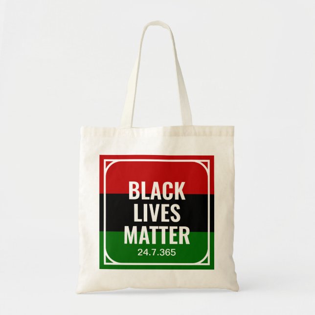 TOTE BAG VIES NOIRES OBLIGATOIRES 24 7 365 (Devant)