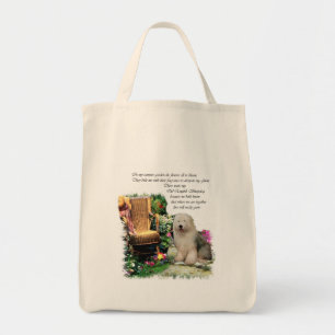 Tote Bag Vieux anglais Sheepdog Art Cadeaux
