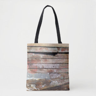 Tote Bag Vieux bois rustique bateau en bois plank