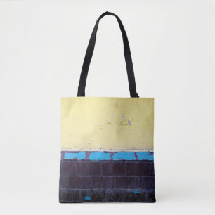 Tote Bag Vieux mur en béton endommagé peint. Texture. Résum