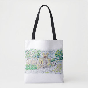 Tote Bag Villa Historique Jaune